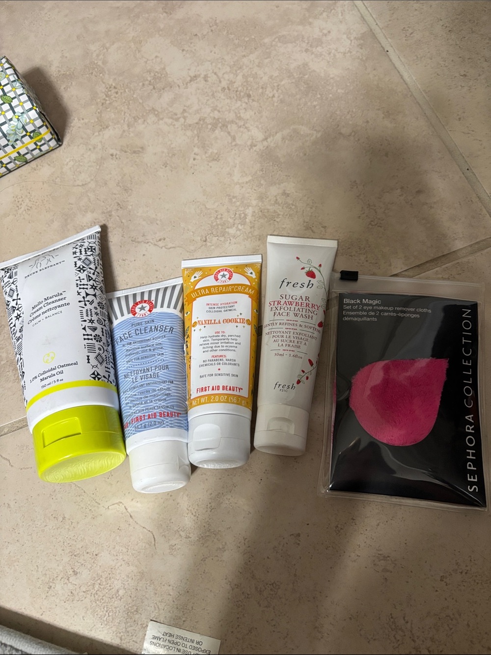Skincare Bundle with Pink Sephora cloth